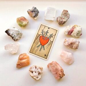 🤍 Crown & Heart Chakra 💗 Set of 12 Raw Chunky Stones